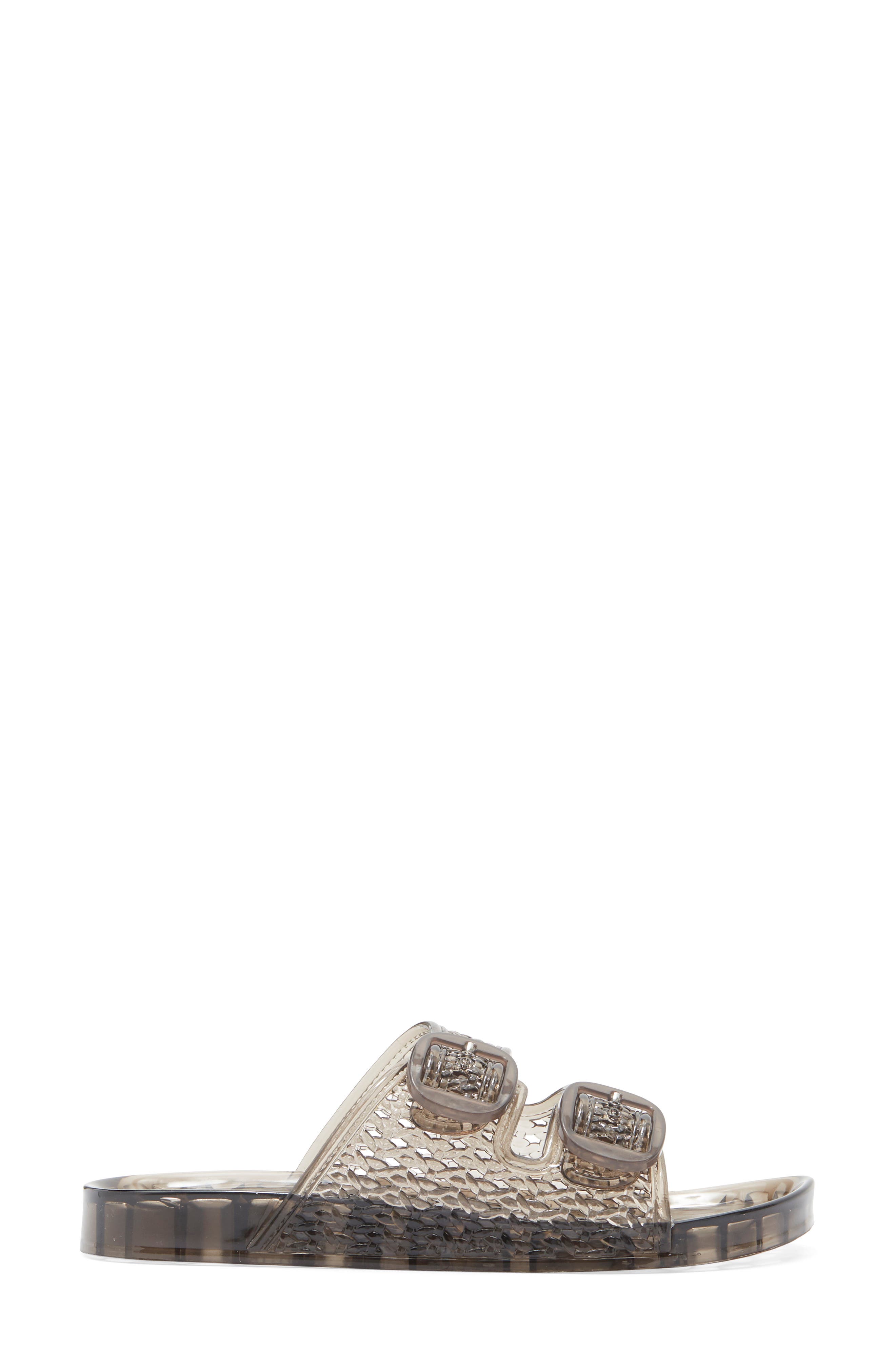 Amar Jelly Slide Sandal, Alternate, color, BLACK