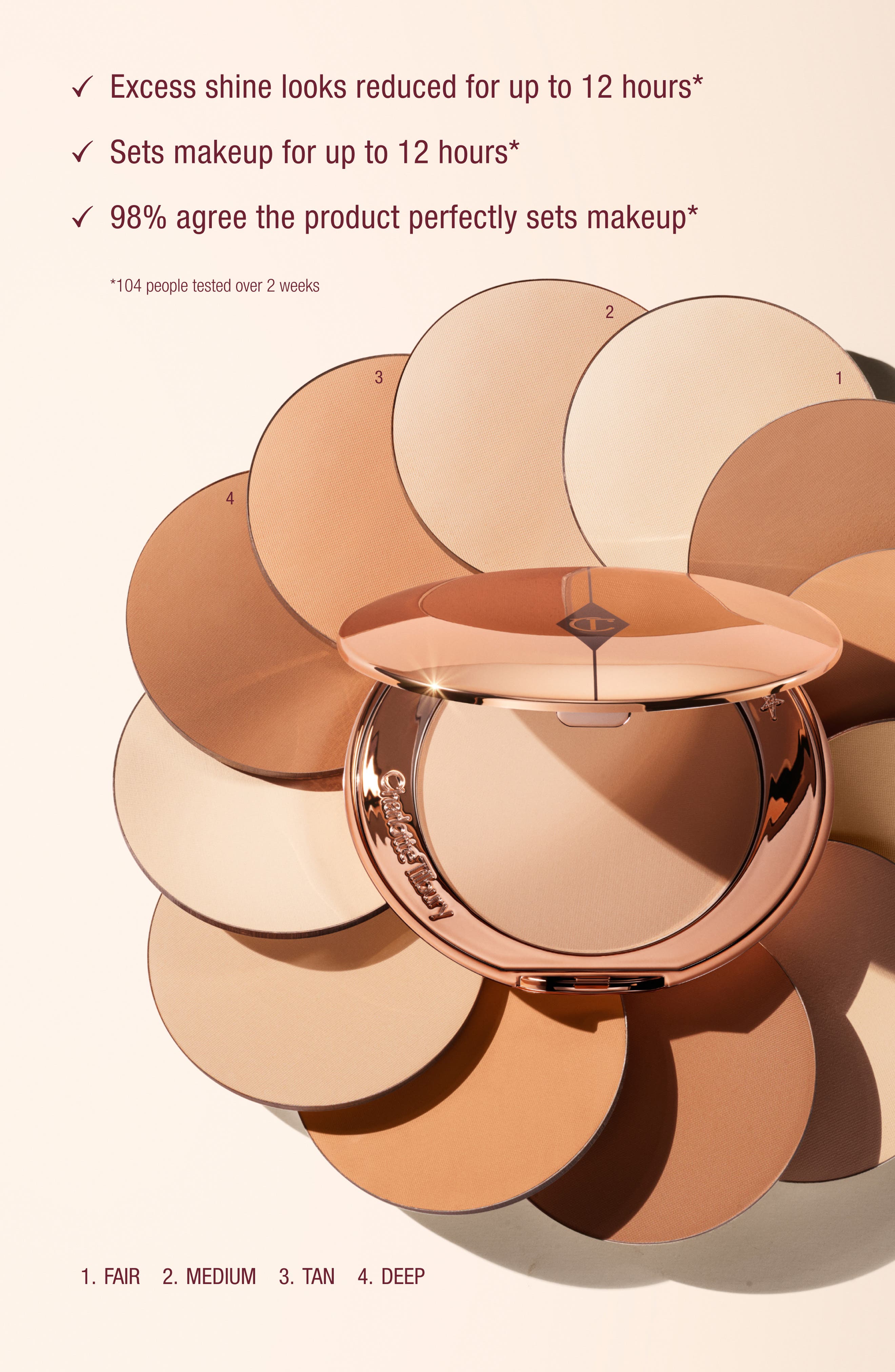 Компактная пудра Charlotte Tilbury Airbrush Flawless Finish сменная — фото 6