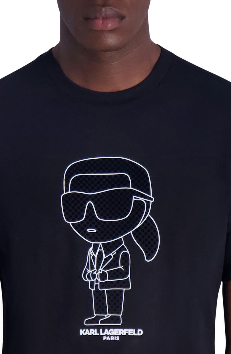 KARL LAGERFELD PARIS Karl Cotton Graphic T-Shirt, Alternate, color,