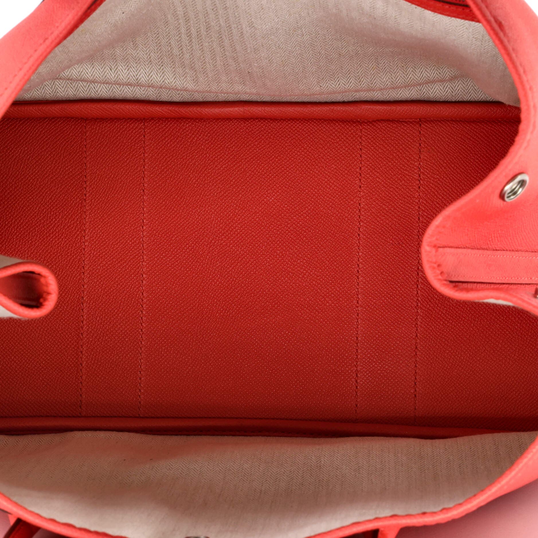 Pre-Owned Hermes Garden Party Tote Leather 36, Alternate, color, Rouge Pivoine