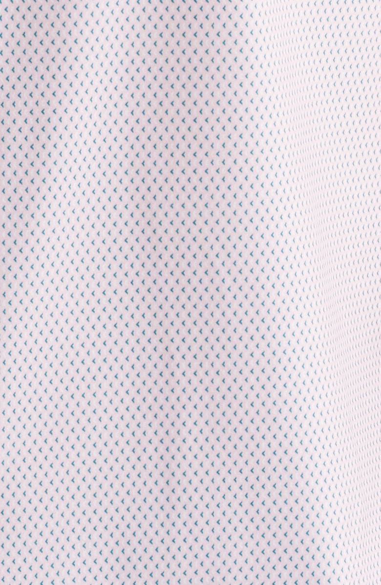 Mizzen+Main Leeward Trim Fit Micropattern Short Sleeve Stretch Button-Up Shirt, Alternate, color, 