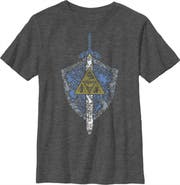 NINTENDO Boy's Nintendo Legend of Zelda Hidden Pattern  Graphic T-Shirt
