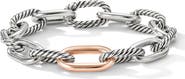 David Yurman Madison® Chain Bracelet in Sterling Silver with 18K Rose Gold, 11mm