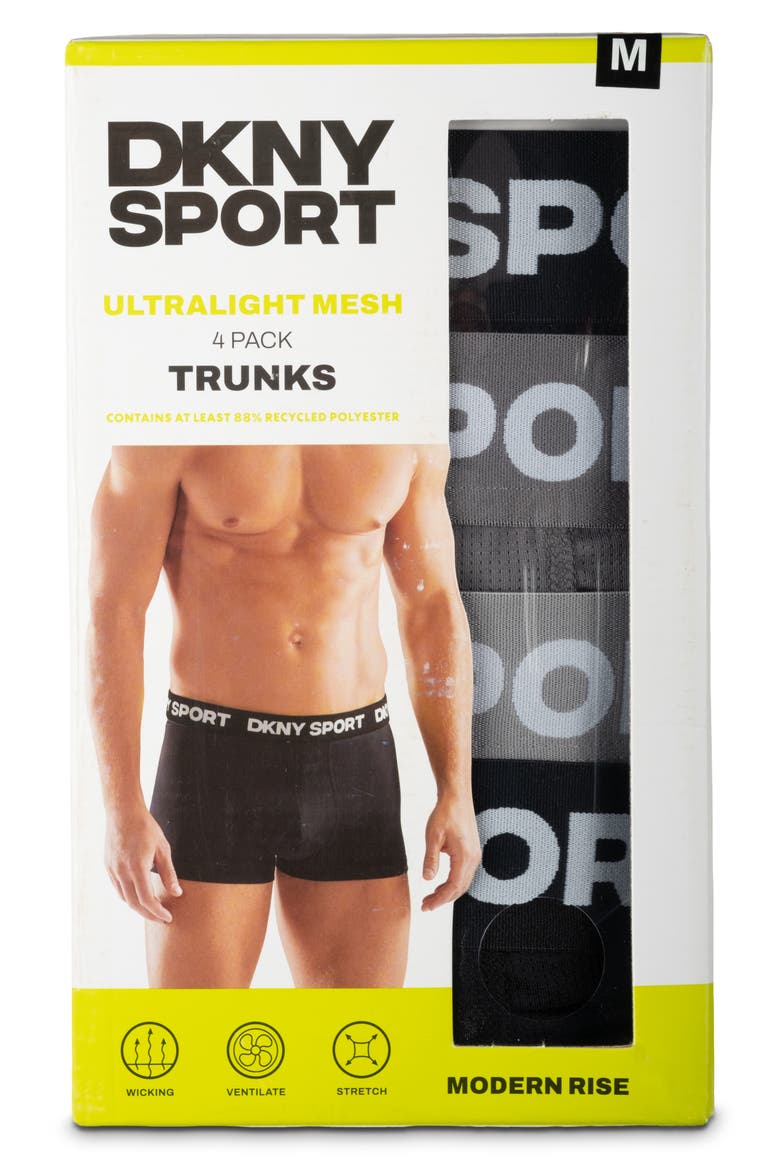 Ultralight Mesh Pack of 4 Trunks, Alternate, color, BLACK/ CHARCOAL/ GREY/ BLACK