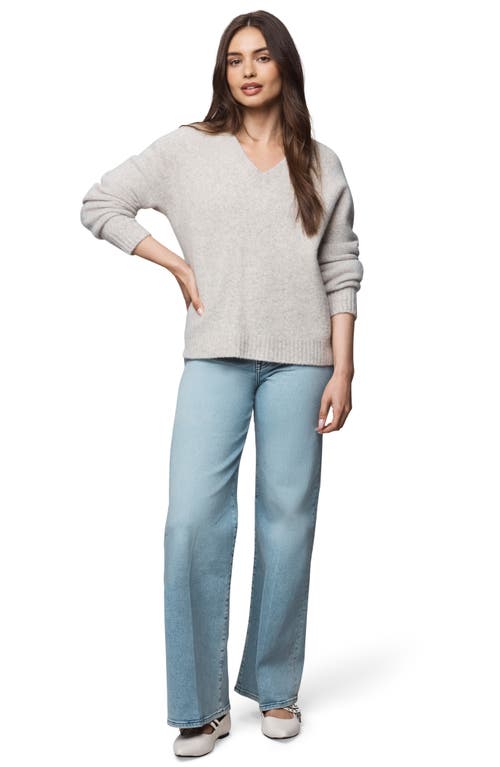 Splendid Melina Relaxed Fit Wool Blend Sweater In Gray