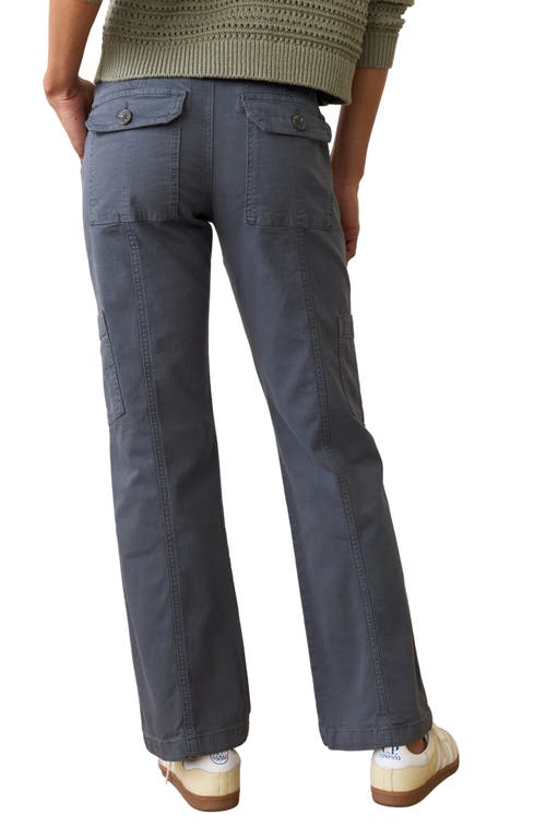 Shop Marine Layer Aria Straight Leg Cargo Pants In India Ink