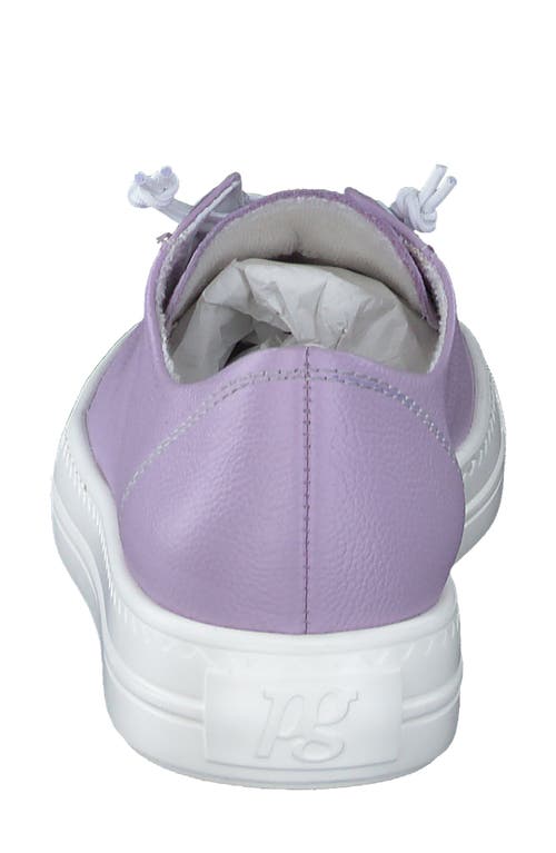 Paul Green Hadley Platform Sneaker In Lavendar Leather