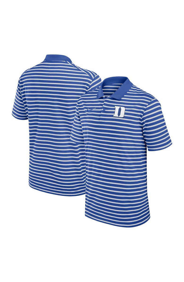 Nike Men's Nike Royal/White Duke Blue Devils Primetime Victory Striped Performance Polo, Main, color,