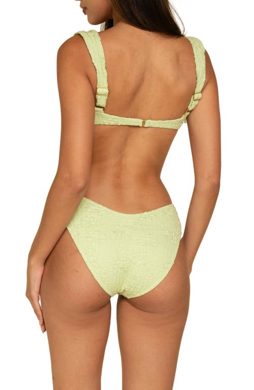MONTCE MONTCE AVO PETAL FLORAL JACQUARD UNDERWIRE BIKINI TOP