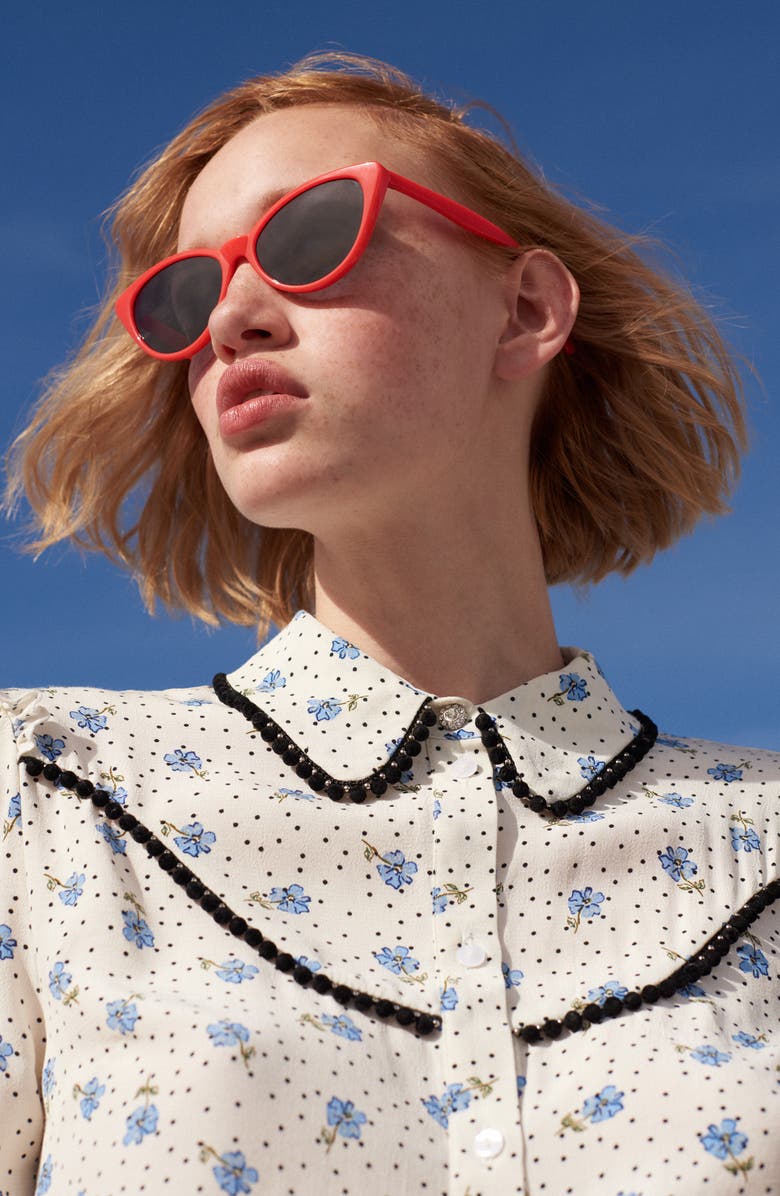 BP. I Spy 53mm Exaggerated Cat Eye Sunglasses, Alternate, color, 