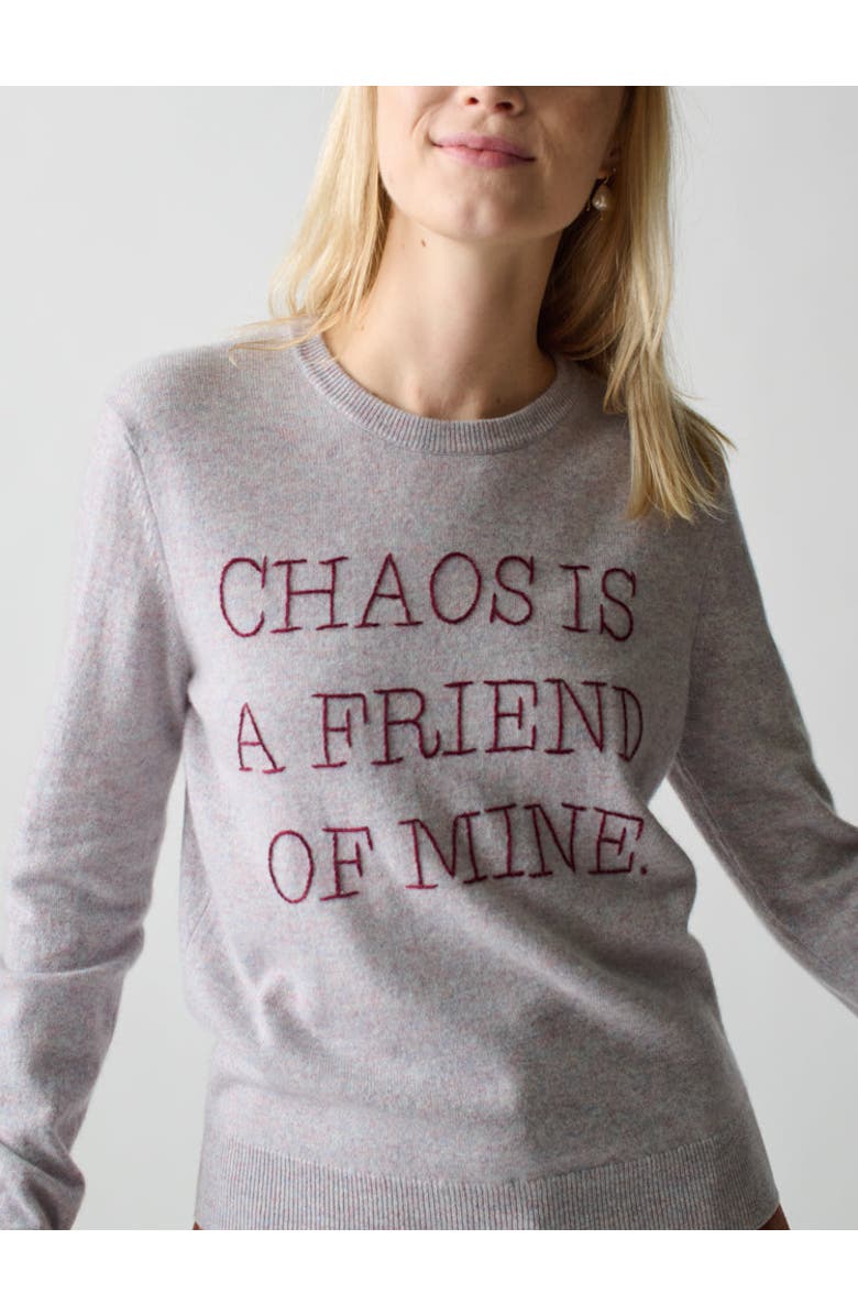 Lingua Franca Chaos is a Friend of Mine Crewneck, Main, color,