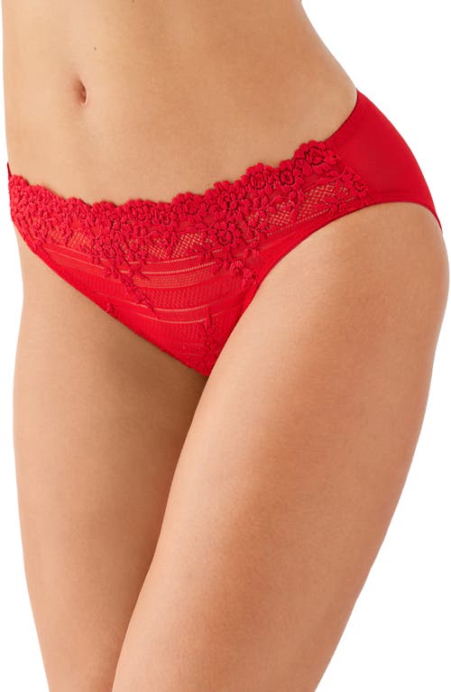 Wacoal Embrace Lace Bikini in Equestrian Red 