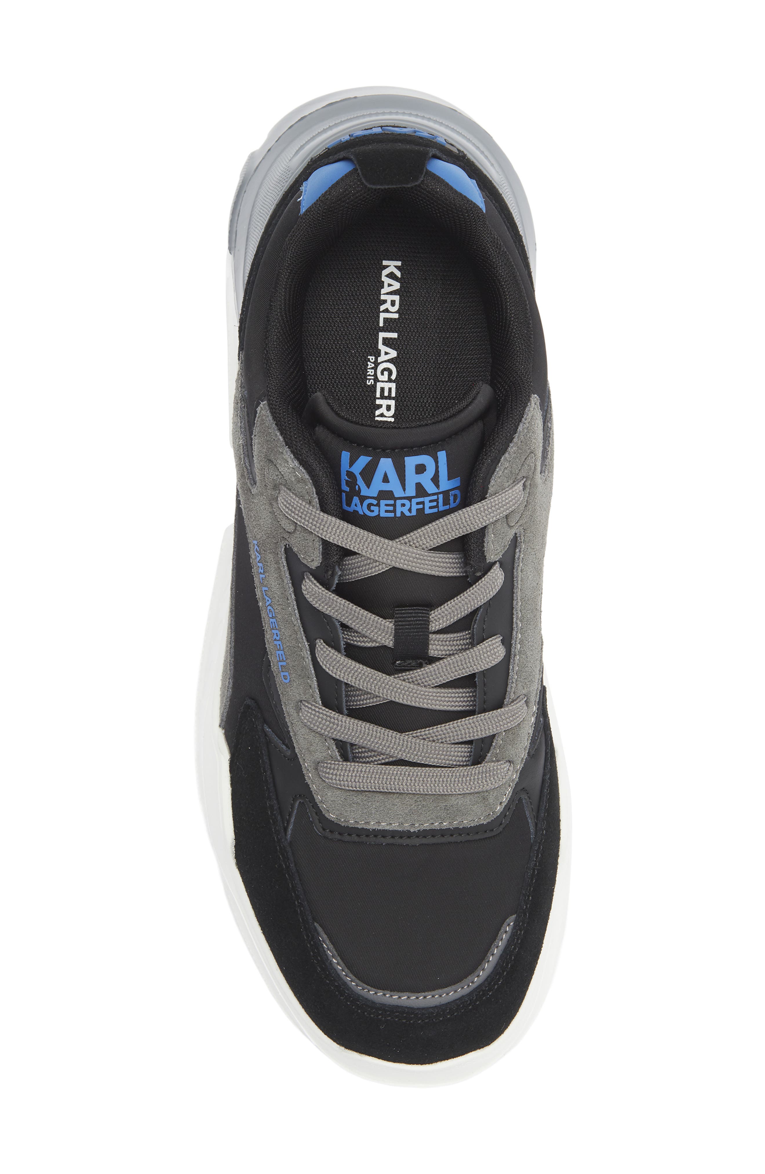 KARL LAGERFELD PARIS Runner On Two Sneaker, Alternate, color, Grey