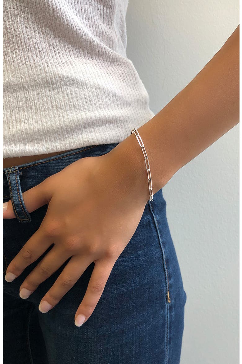 Sterling Silver Delicate Link Bracelet, Alternate, color, SILVER