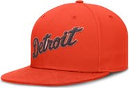 Nike Men's Nike Orange Detroit Tigers Wordmark Dri-FIT Round Bill True Fitted Hat