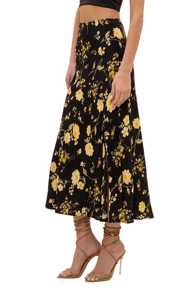 Blu Pepper Floral Maxi Skirt, Alternate, color,