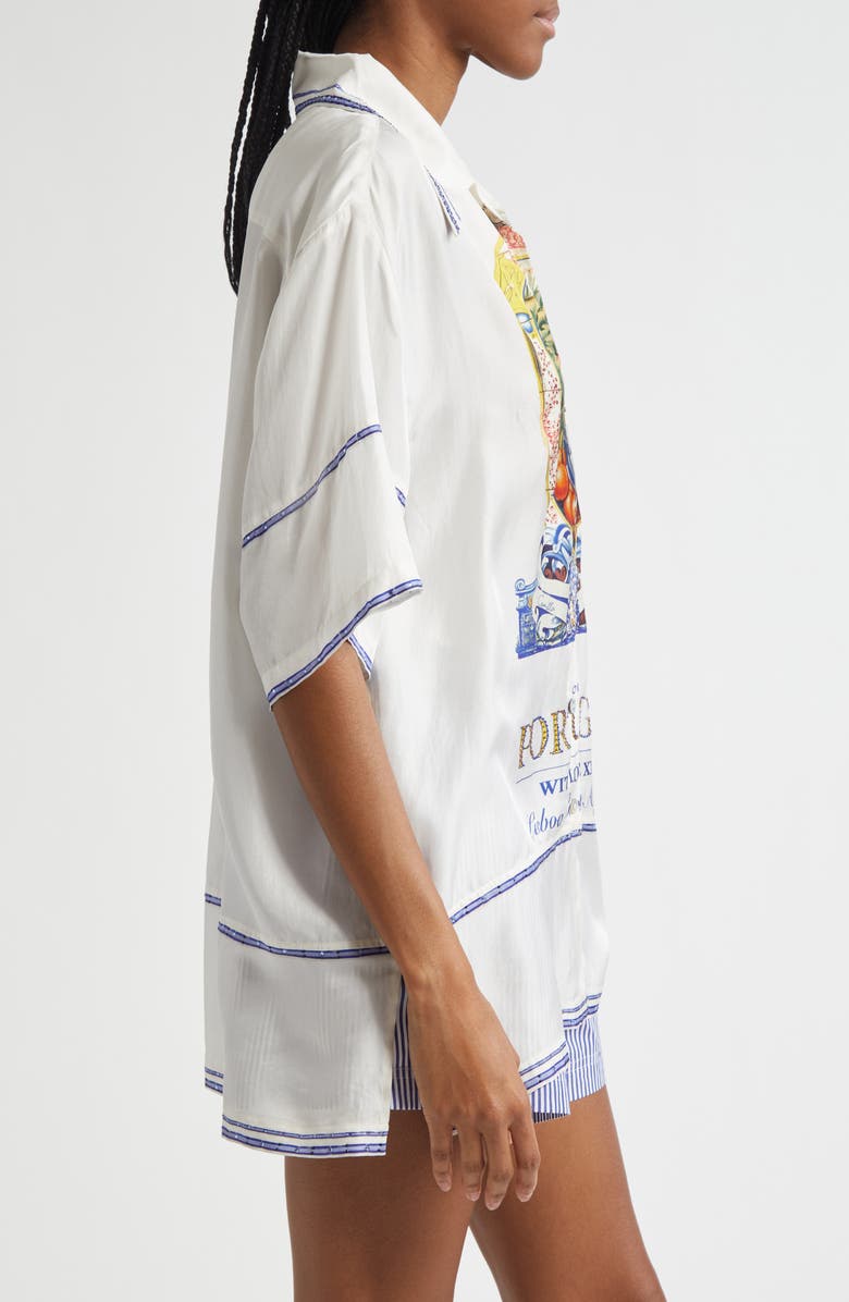 Camilla Oversize Silk Camp Shirt, Alternate, color, 