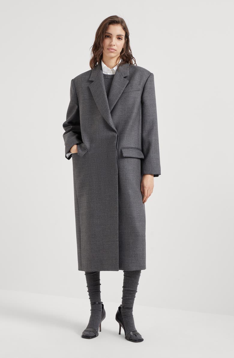 Brunello Cucinelli Coat with monili, Alternate, color, 