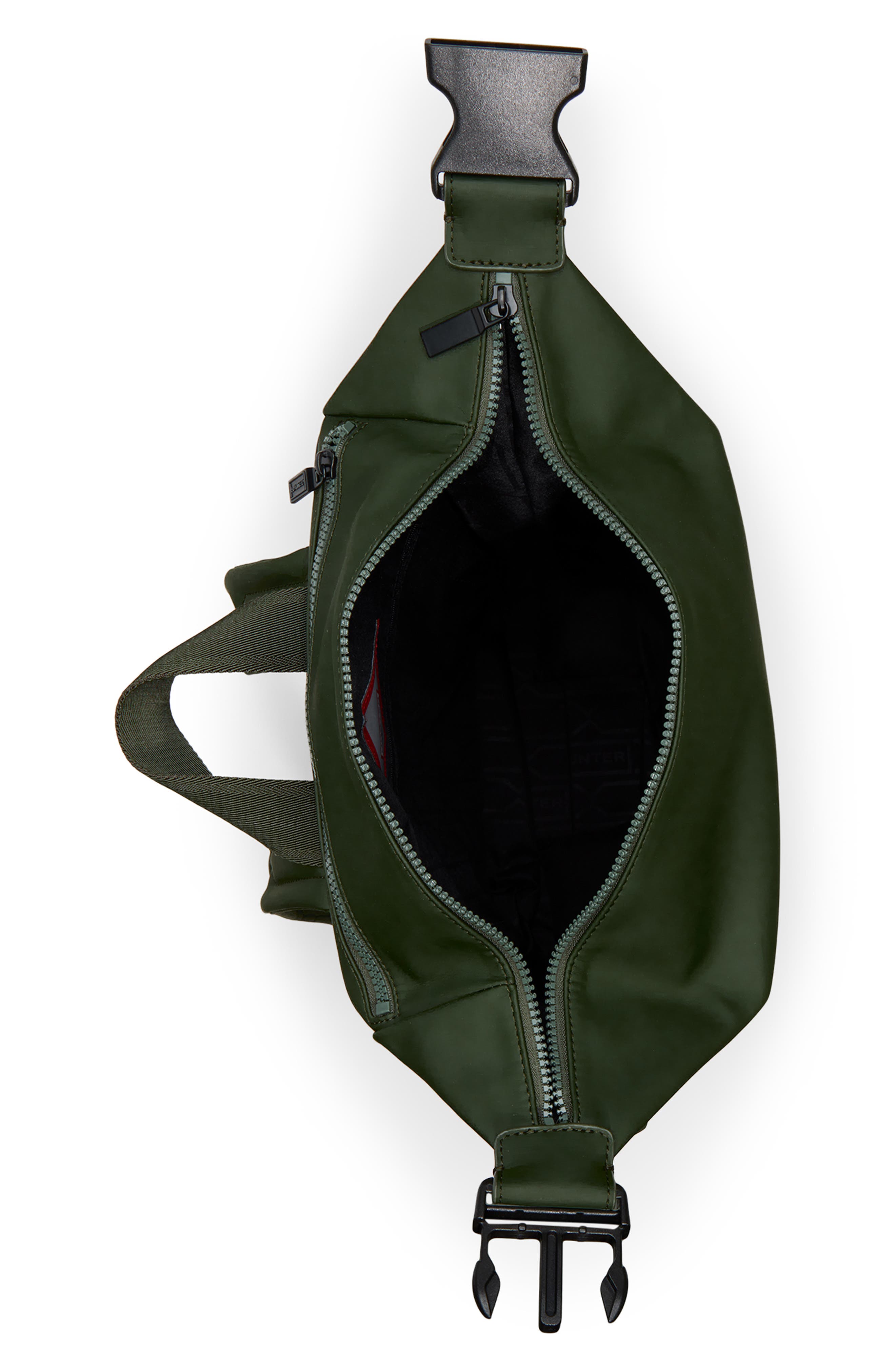 Matte Faux Leather Backpack, Alternate, color, DARK GREEN