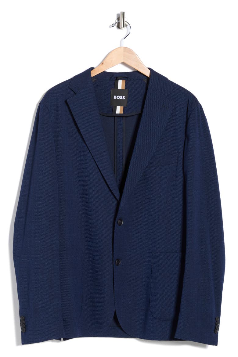 Hanry Slim Fit Wool Blend Sport Coat, Main, color, DARK BLUE