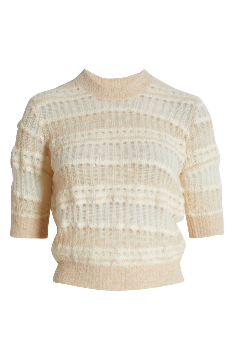 FRAME Mix Stitch Elbow Sleeve Sweater, Alternate, color,