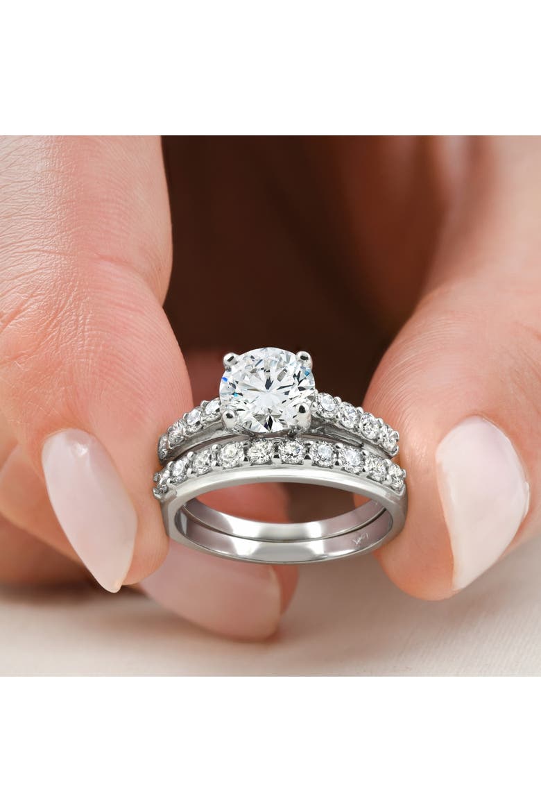 Certified 2 1/2Ct Diamond Engagement Wedding Ring Set 1, Alternate, color, 14k Rose Gold