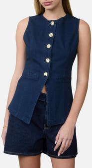 Blu Pepper Button Up Vest