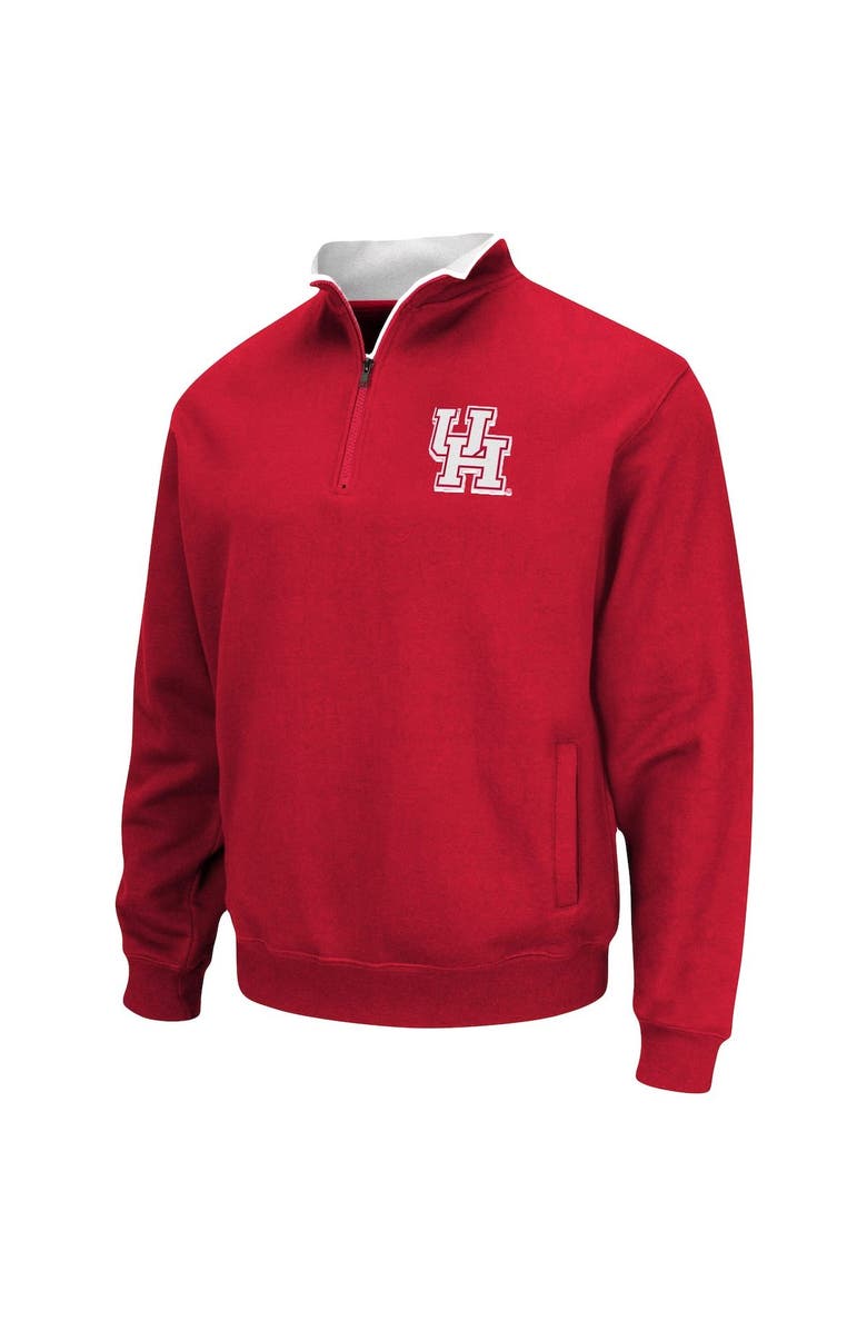 COLOSSEUM Men's Colosseum Red Houston Cougars Tortugas Logo Quarter-Zip Pullover Jacket, Alternate, color, Red
