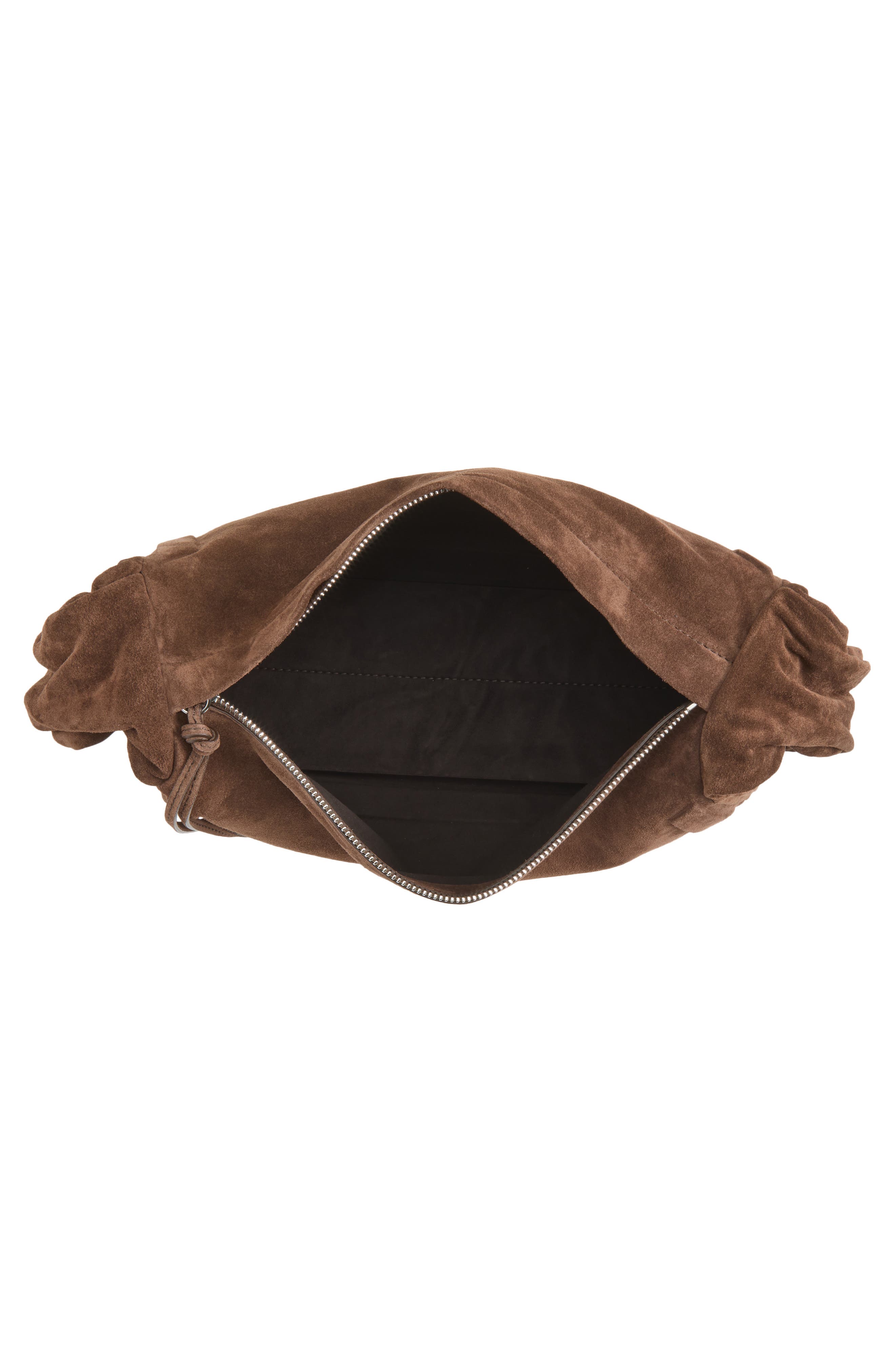 Medium East/West Box Bag, Alternate, color, DARK BROWN