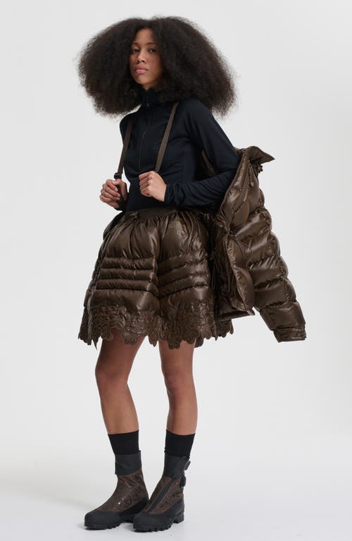Cecilie Bahnsen X The North Face Himalayan Quilted Down Parka In Brown