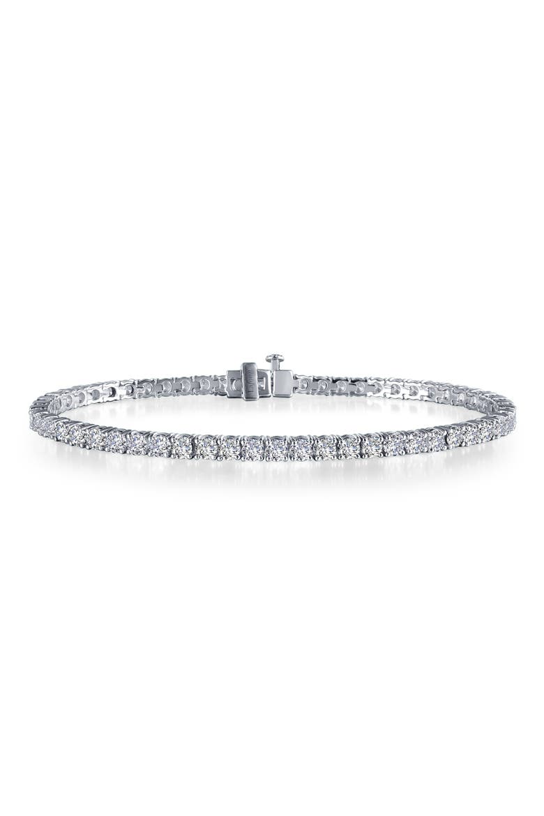 Simulated Diamond Tennis Bracelet, Main, color, WHITE