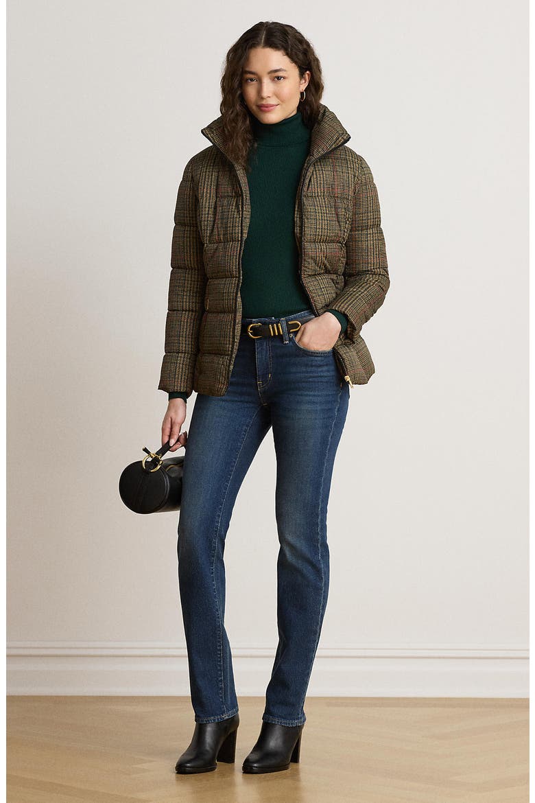 Plaid Puffer Jacket, Alternate, color, GRAND LODEN PLAID