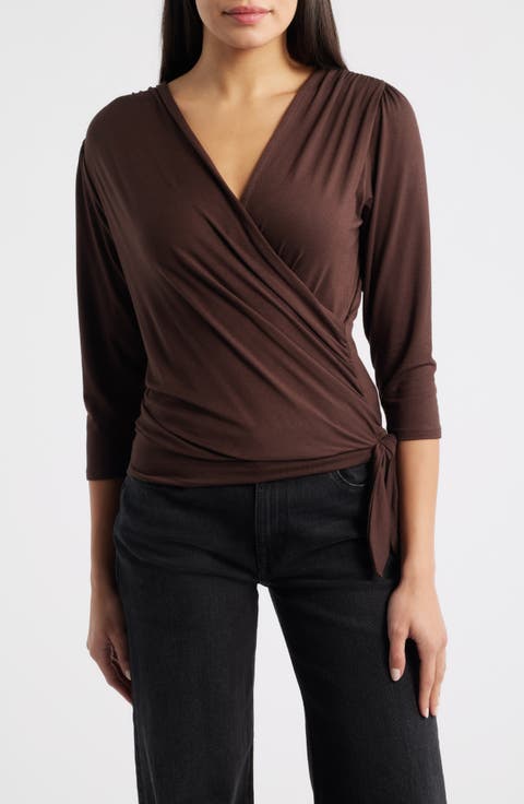 Faux Tie Wrap Top