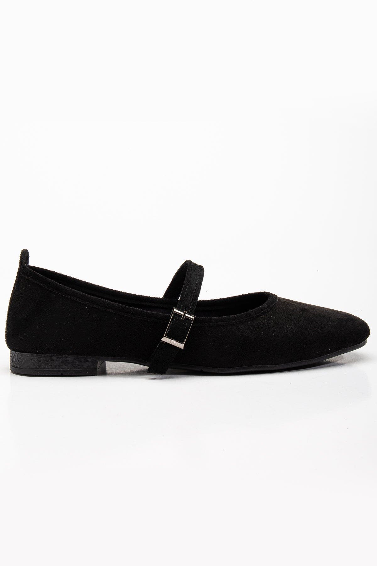 Prologue Shoes Emilie Mary Jane Flat, Main, color, Black Suede