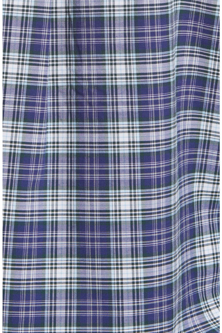 Robertson Crown Finish Plaid Button-Down Shirt, Alternate, color, NAVY