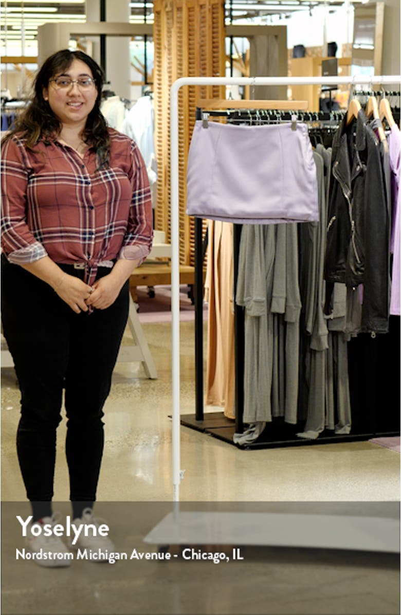 Elodie Satin Miniskirt, sales video thumbnail