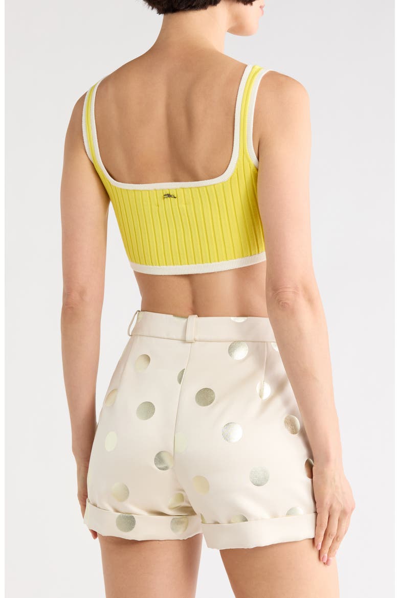 Ribbed Bralette, Alternate, color, LEMON