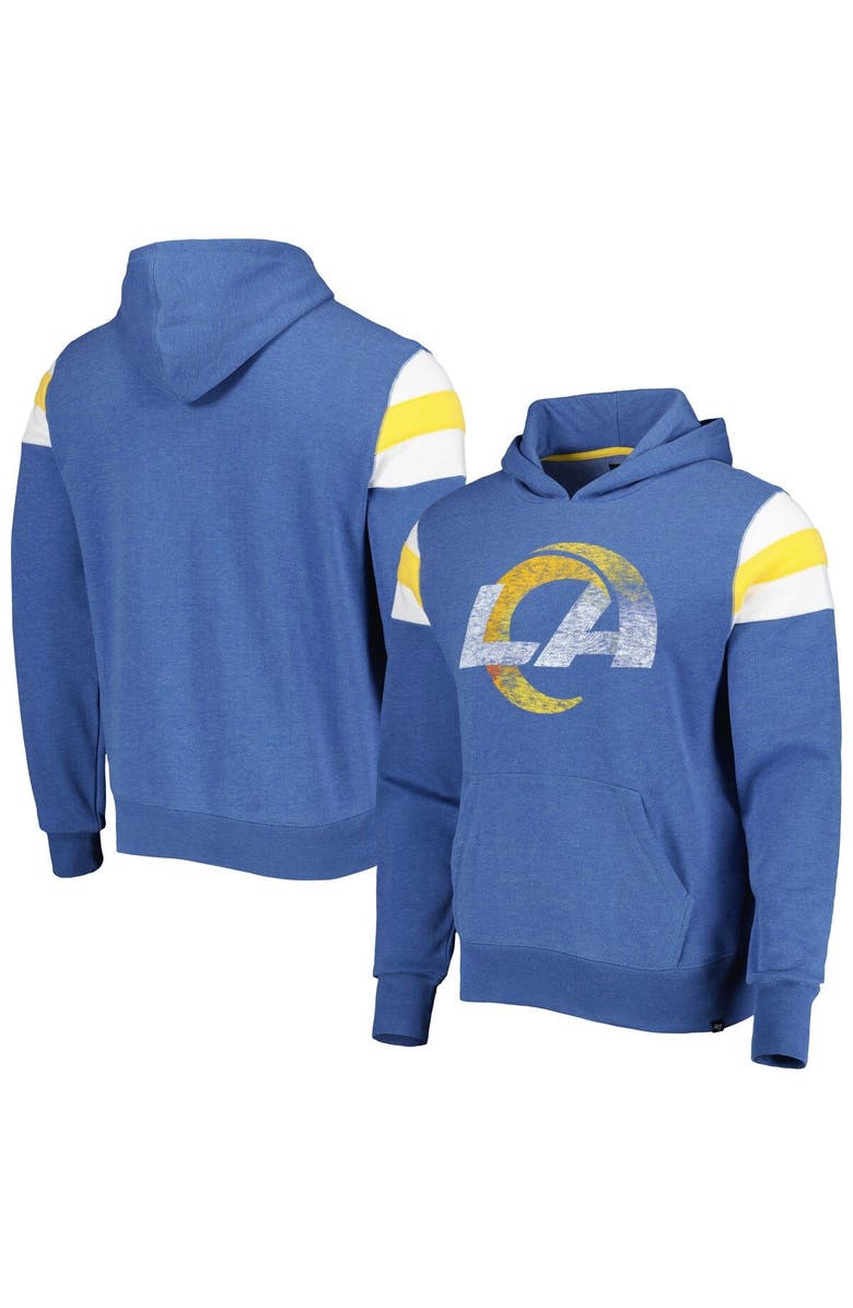 '47 Men's '47 Heathered Royal Los Angeles Rams Premier Nico Pullover Hoodie, Alternate, color, Royal
