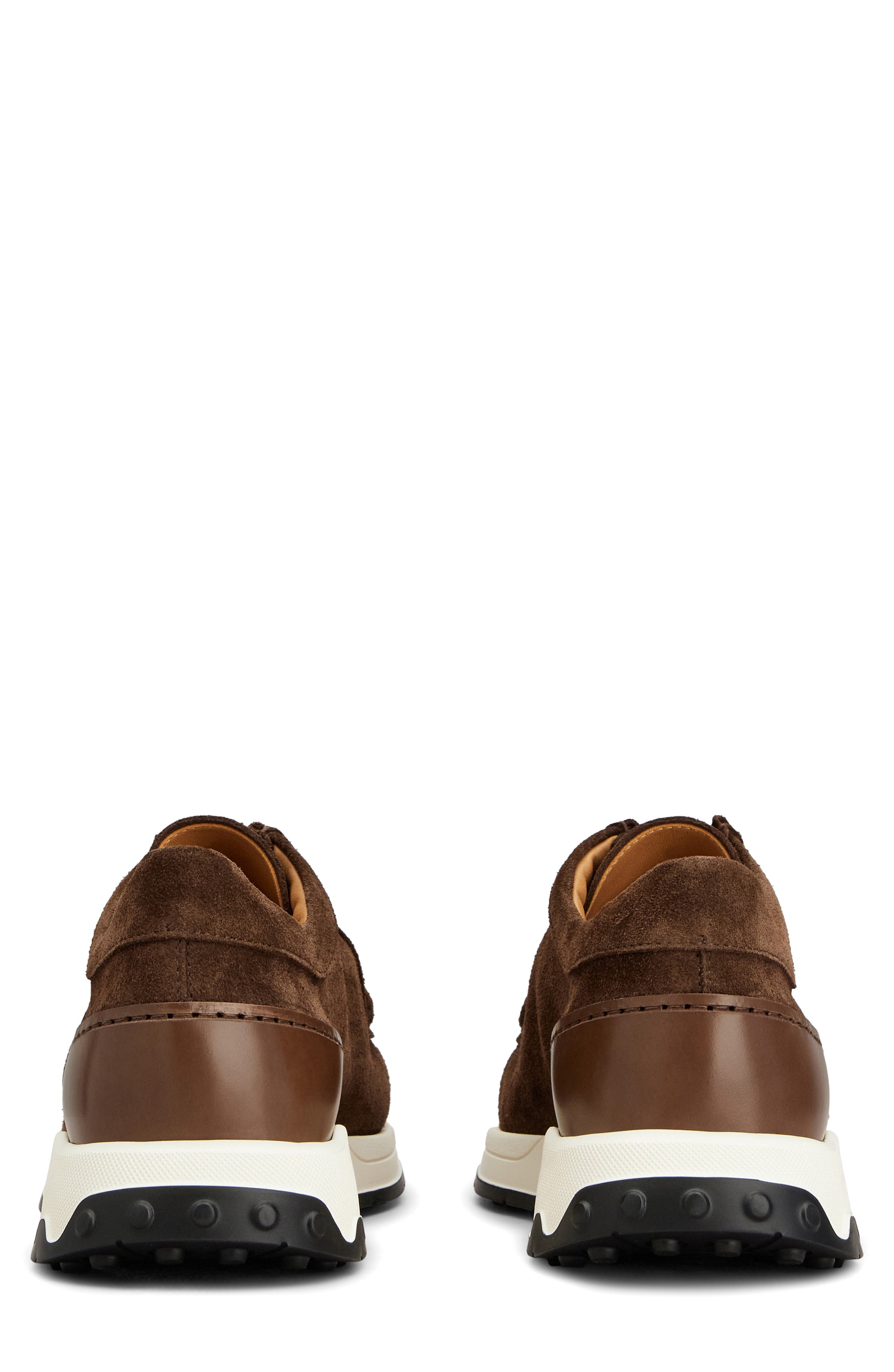 Leather & Suede Sneaker, Alternate, color, MARRONE AFRICA
