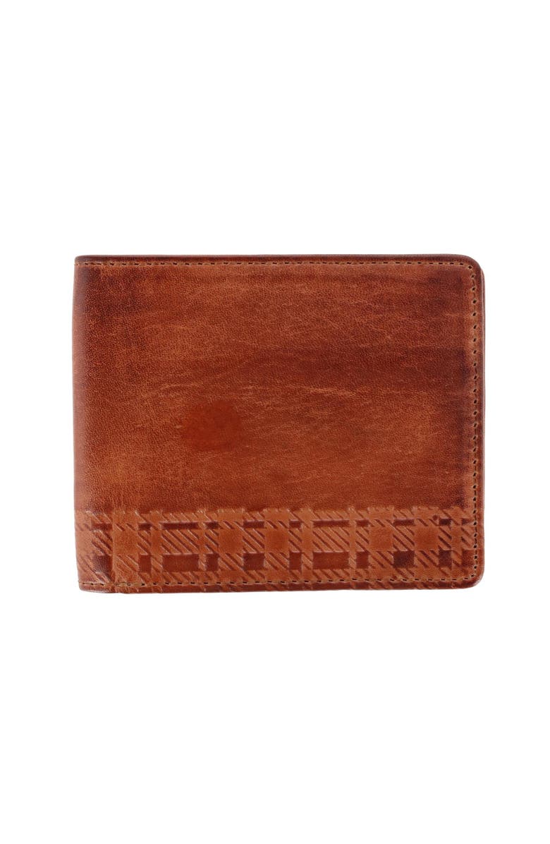 Trafalgar Caelen Plaid Embossed Bi-Fold Wallet and Card Case Combo, Alternate, color,