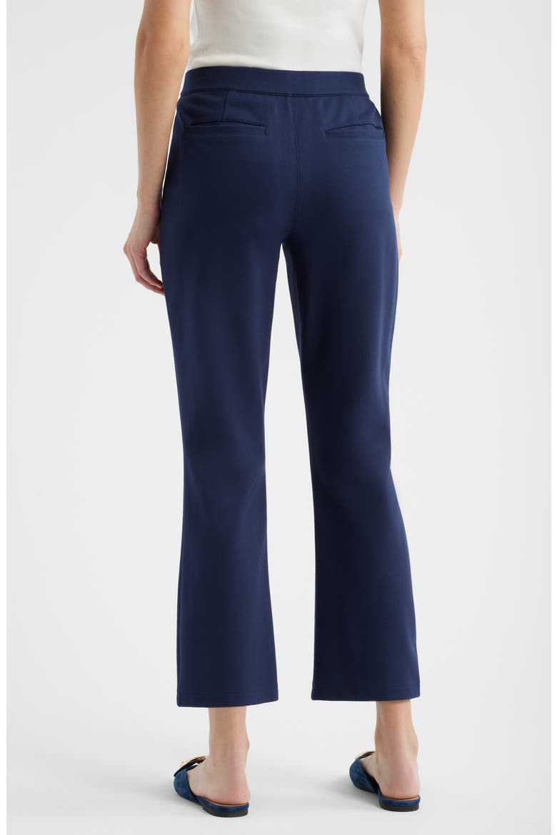 Pull-On Stretch Ponte Kick Flare Leg Pants, Alternate, color, NAVY STILL