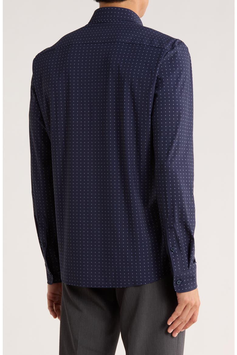 Roan Kent Long Sleeve Button-Up Shirt, Alternate, color, DARK BLUE