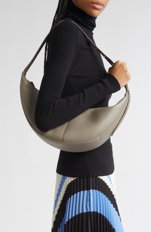 Proenza Schouler Slide Pebbled Leather Shoulder Bag In Gray