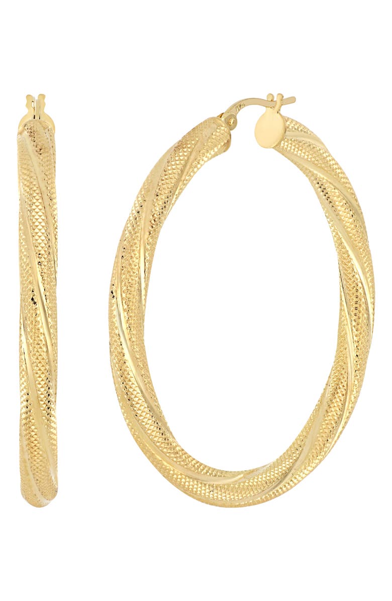 Bony Levy Katharine 14K Gold Twisted Hoop Earrings, Main, color,