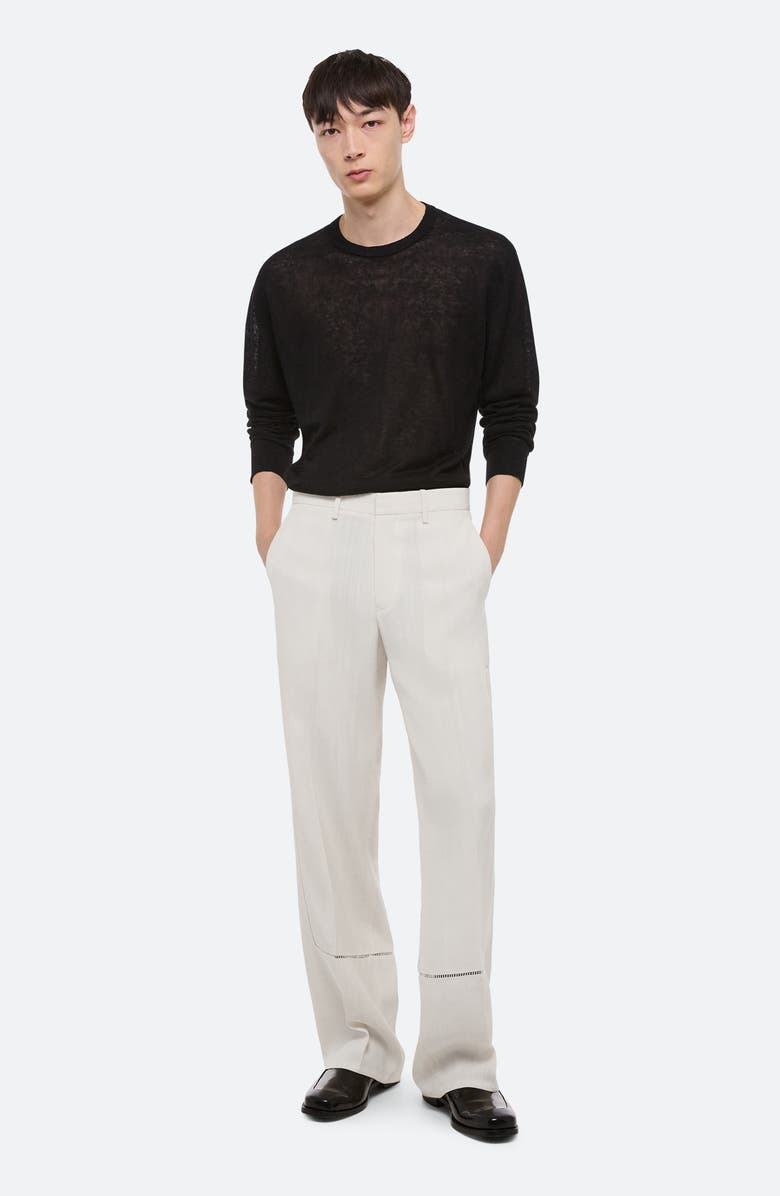 Helmut Lang Border Relaxed Fit Slub Viscose Carpenter Pants, Alternate, color, 