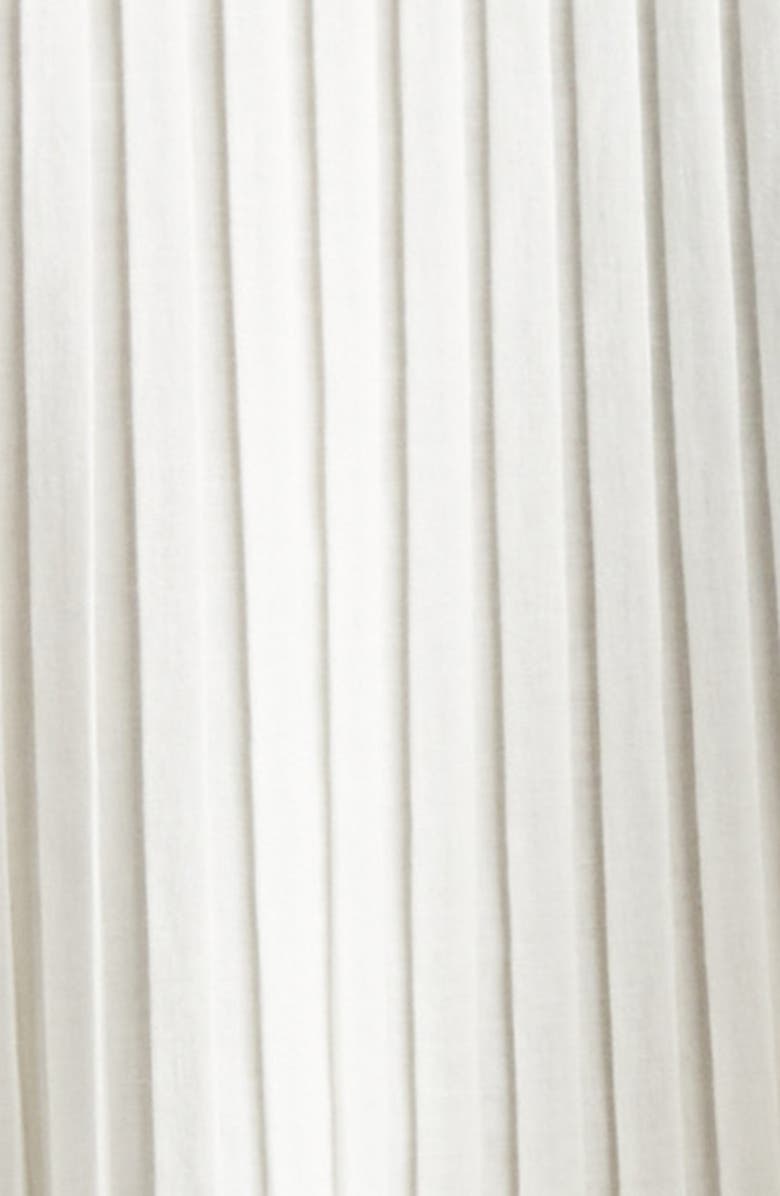 EENK Pleated Button-Up Shirt, Alternate, color, Ivory