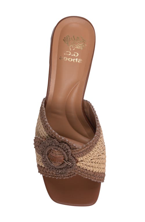 Gc Shoes Liza Block Heel Sandal In Brown