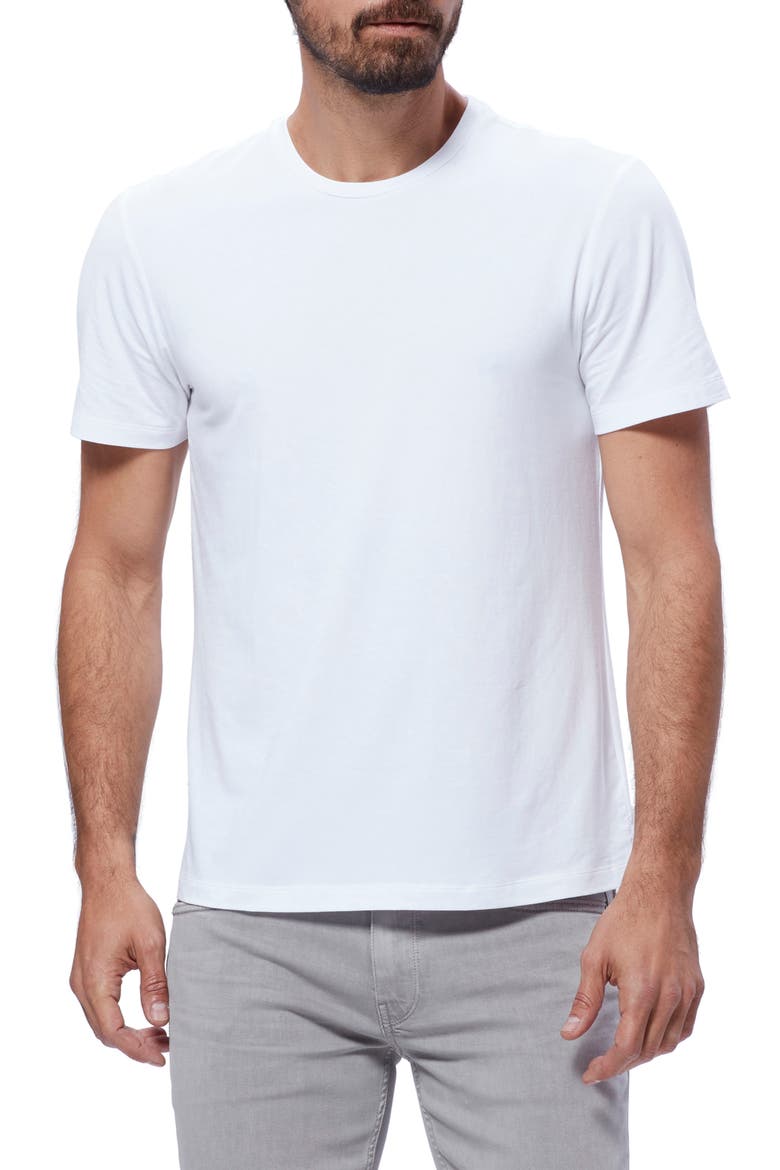 Cash Stretch Crewneck T-Shirt, Main, color, FRESH WHITE