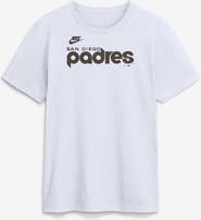 Nike Men's Nike White San Diego Padres Cooperstown Collection Wordmark T-Shirt