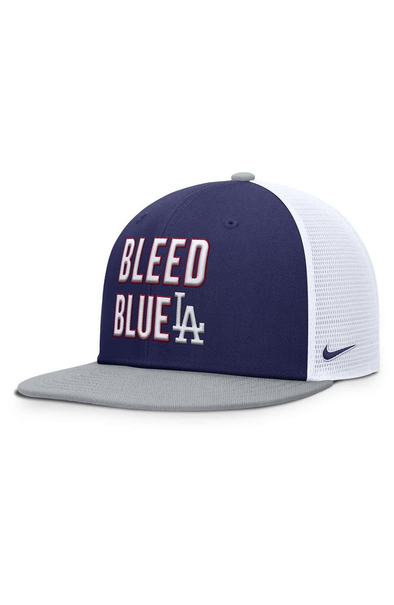 Nike Men's Nike Blue Los Angeles Dodgers Pro Trucker Snapback Hat, Alternate, color, Blue